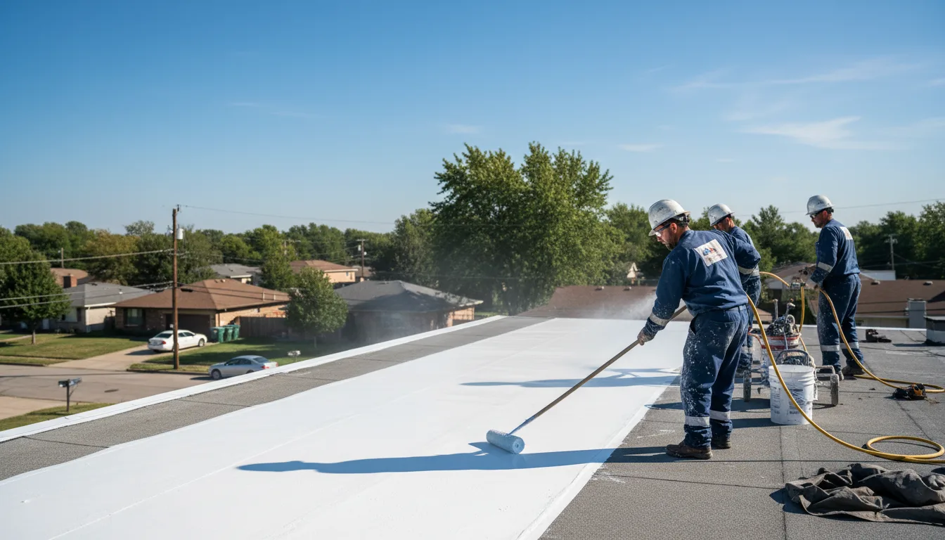 Commercial roof coating in Highland, MD near me
